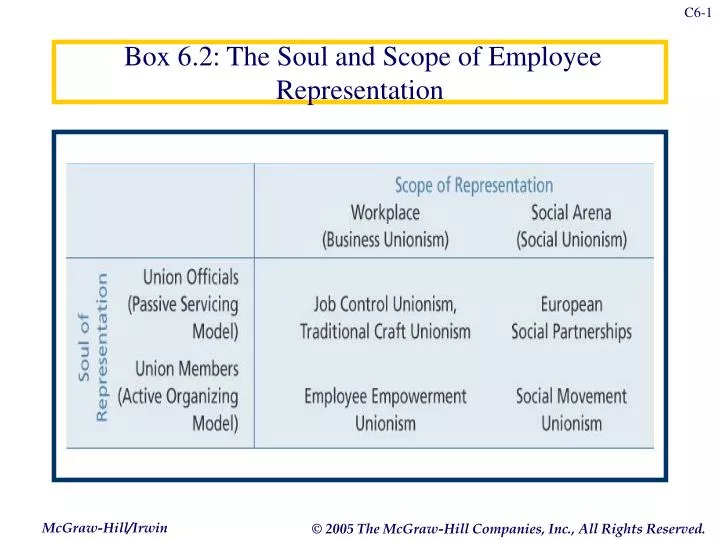 box 6 2 the soul and scope of employee representation