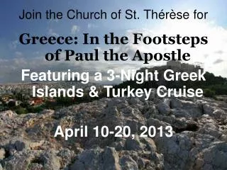 Join the Church of St. Thérèse for