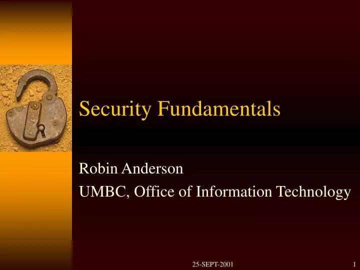 security fundamentals