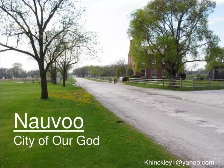 nauvoo city of our god