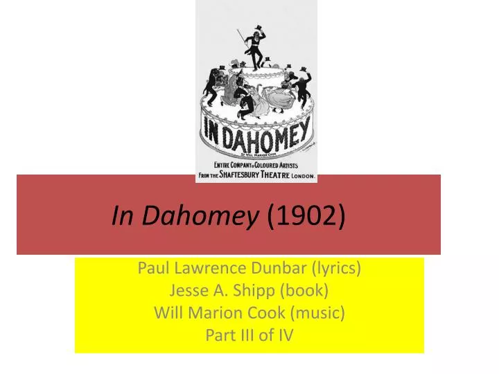 in dahomey 1902