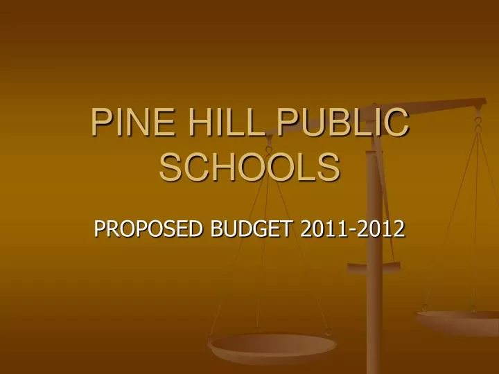pine hill public schools