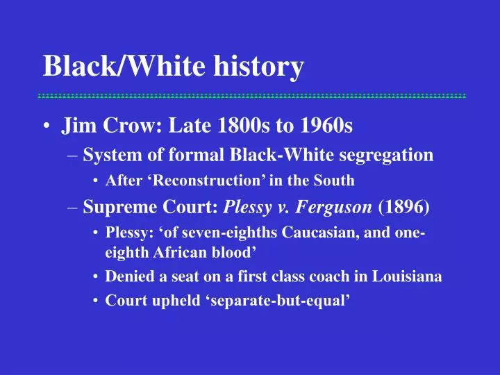 black white history