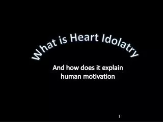 What is Heart Idolatry