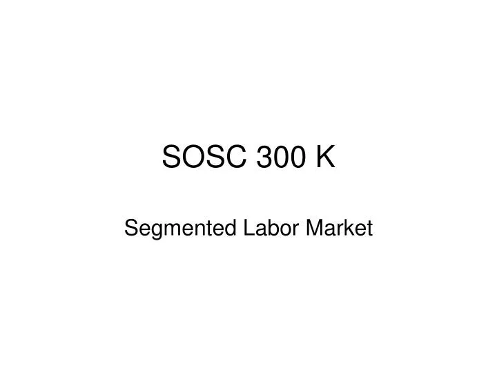 sosc 300 k