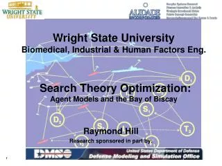 Wright State University Biomedical, Industrial &amp; Human Factors Eng. Search Theory Optimization: Agent Models and th