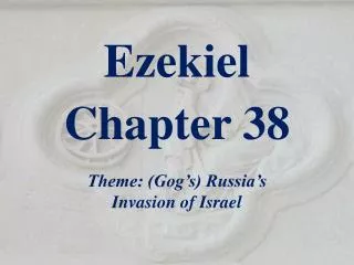 Ezekiel Chapter 38