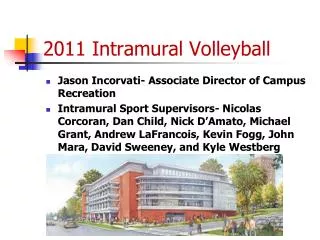 2011 Intramural Volleyball
