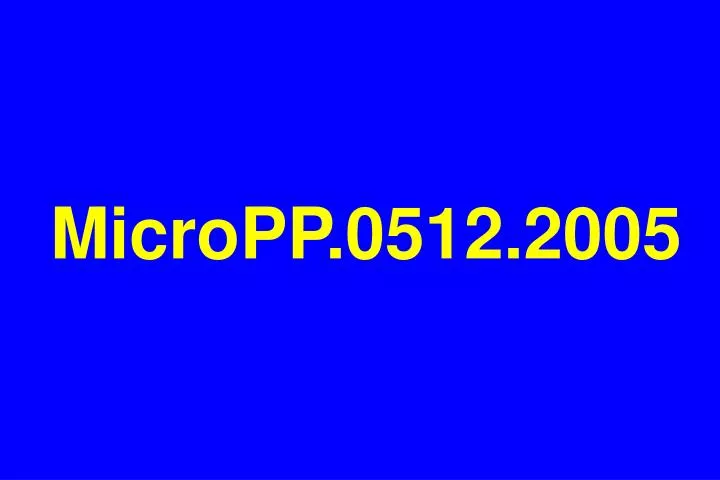 micropp 0512 2005