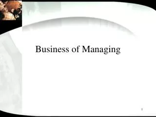 Business of Managing