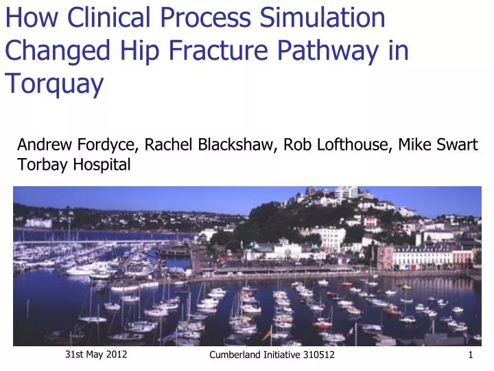 how clinical process simulation changed hip fracture pathway in torquay