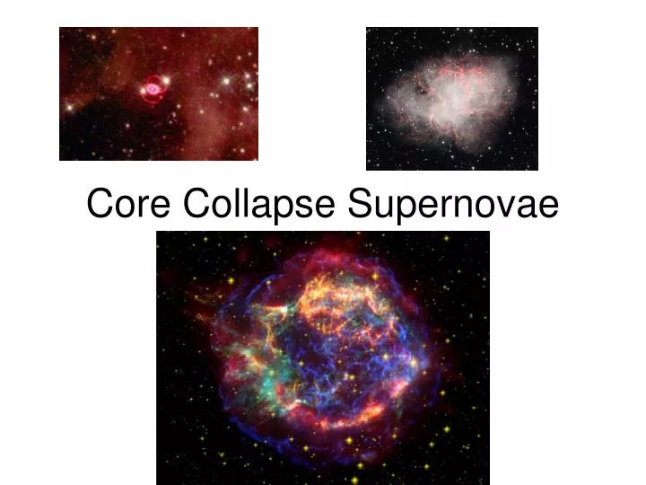 core collapse supernovae