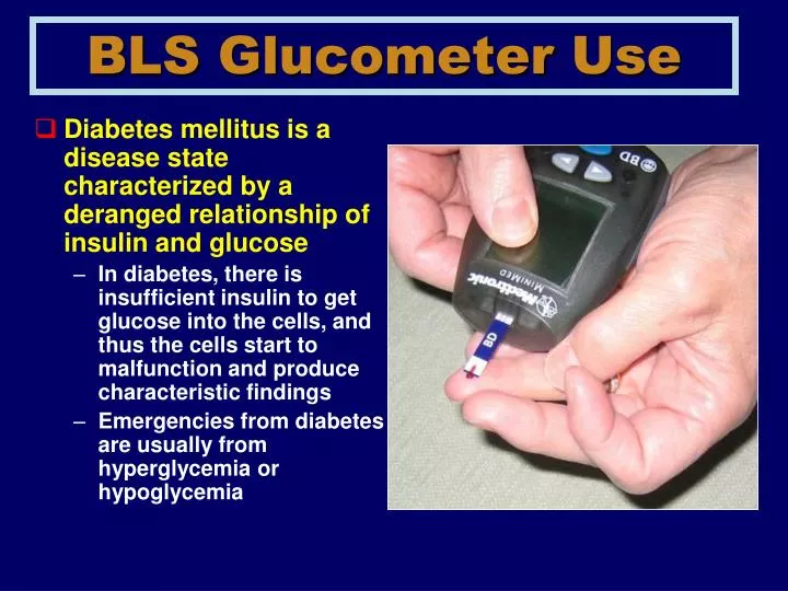 bls glucometer use