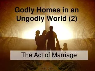 Godly Homes in an Ungodly World (2)