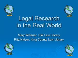 Legal Research in the Real World