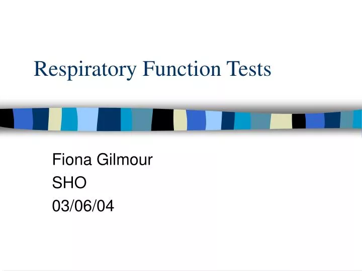 respiratory function tests