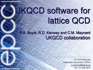 UKQCD software for lattice QCD