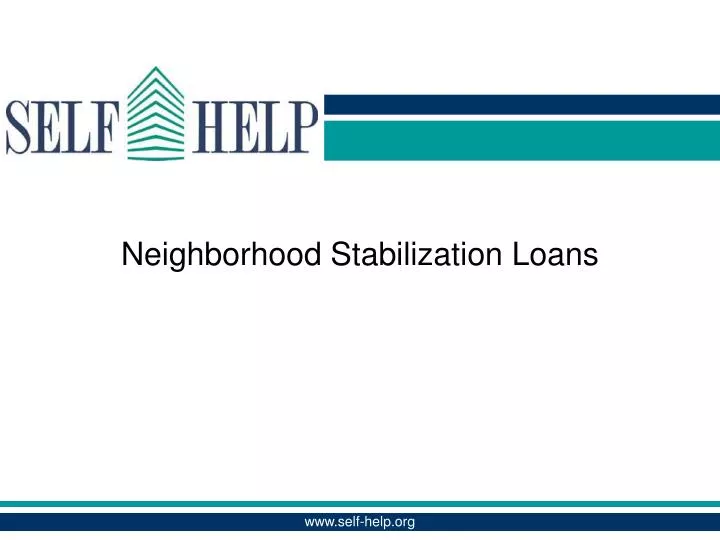 neighborhood stabilization loans