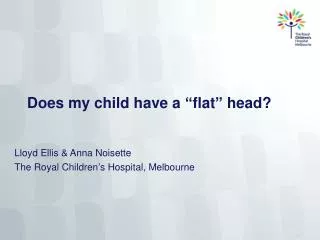 Does my child have a “ flat ” head?