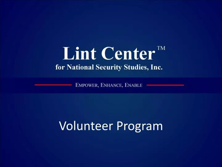 volunteer program