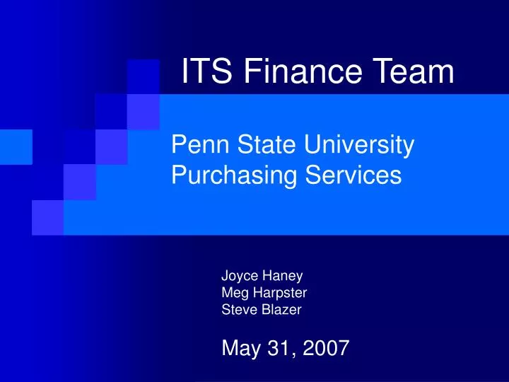 its finance team penn state university purchasing services