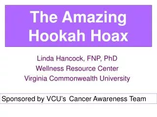 The Amazing Hookah Hoax