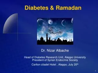 Diabetes &amp; Ramadan
