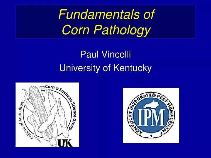 fundamentals of corn pathology