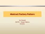 Abstract Factory Pattern - slide 1