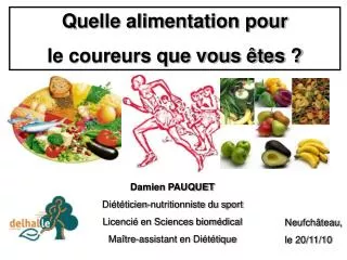 Quelle alimentation pour le coureurs que vous êtes ?