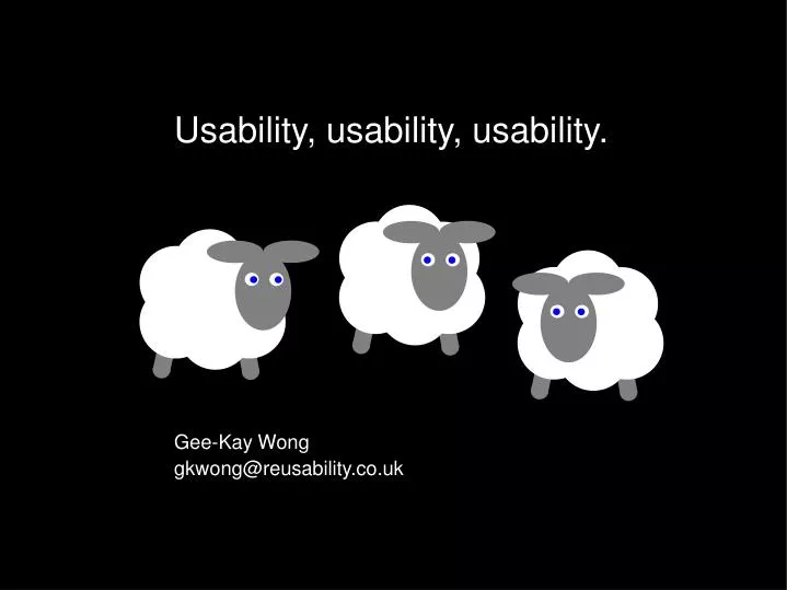 usability usability usability