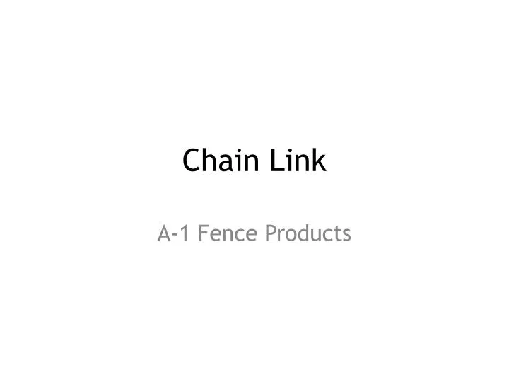 chain link