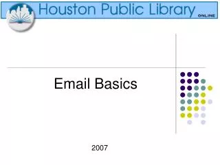 email basics