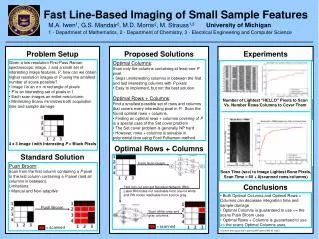 Fast Line-Based Imaging of Small Sample Features