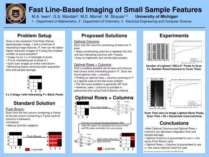 fast line based imaging of small sample features