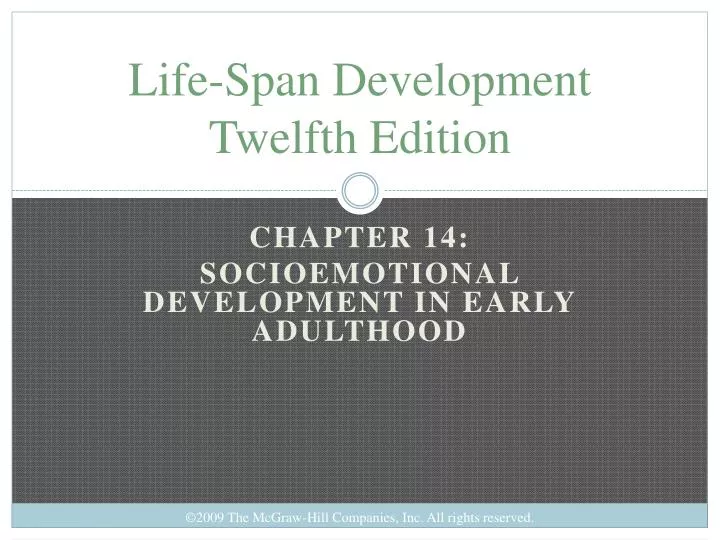 life span development twelfth edition
