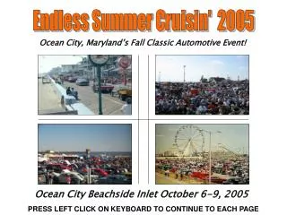 Ocean City, Maryland’s Fall Classic Automotive Event!