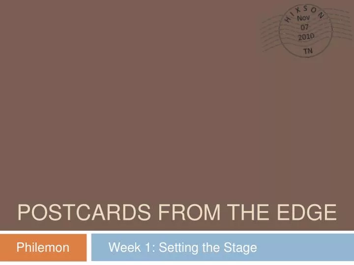 postcards from the edge
