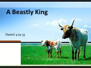 A Beastly King