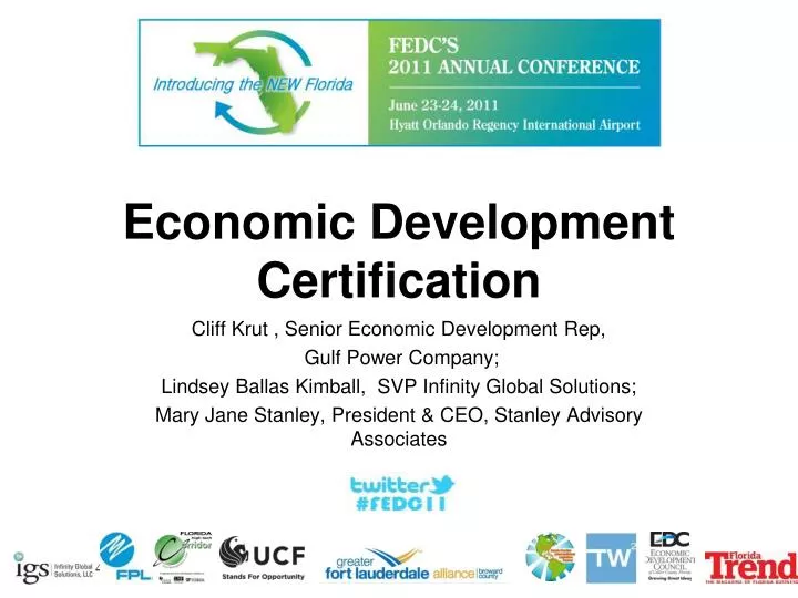PPT Economic Development Certification PowerPoint Presentation free