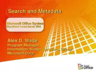 Microsoft Office System SharePoint Portal Server 2003