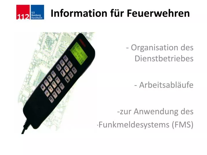 information f r feuerwehren