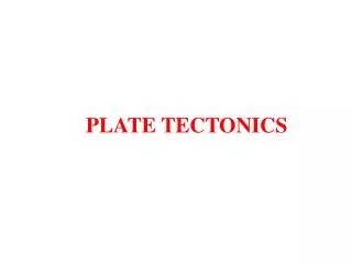 plate tectonics