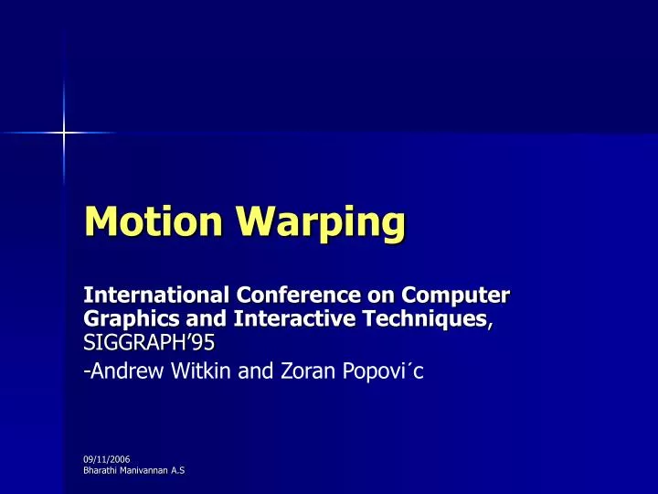 motion warping