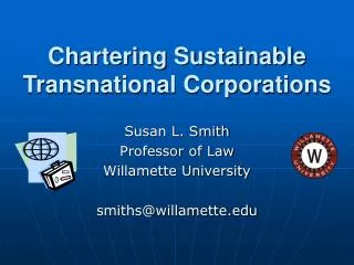 Chartering Sustainable Transnational Corporations