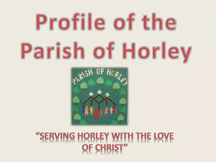 profile of the parish of horley