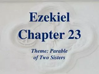 Ezekiel Chapter 23