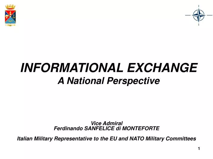 informational exchange a national perspective
