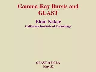 Ehud Nakar California Institute of Technology