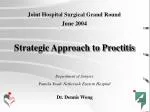 Strategic Approach to Proctitis - slide 1